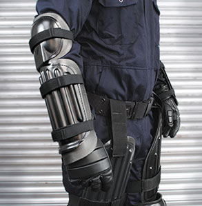 TECHPEACE Body Armour Light, limb protections for public order situations where CE Level 2 protection is not required